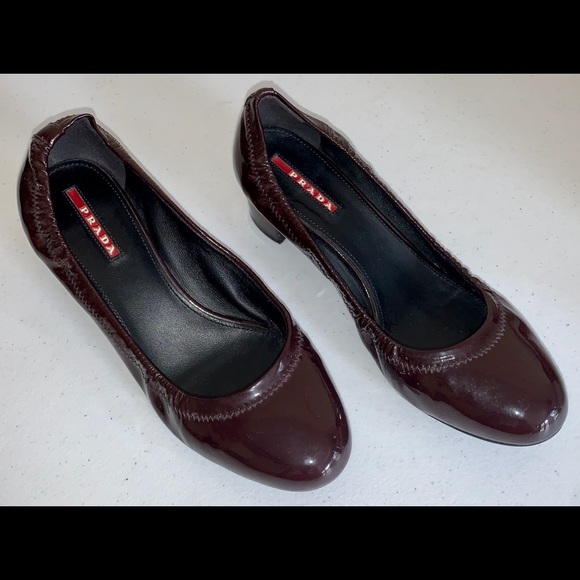 Prada Venice Soft Heels 7 US/EUR 37 1/2 Leather - Picture 1 of 8